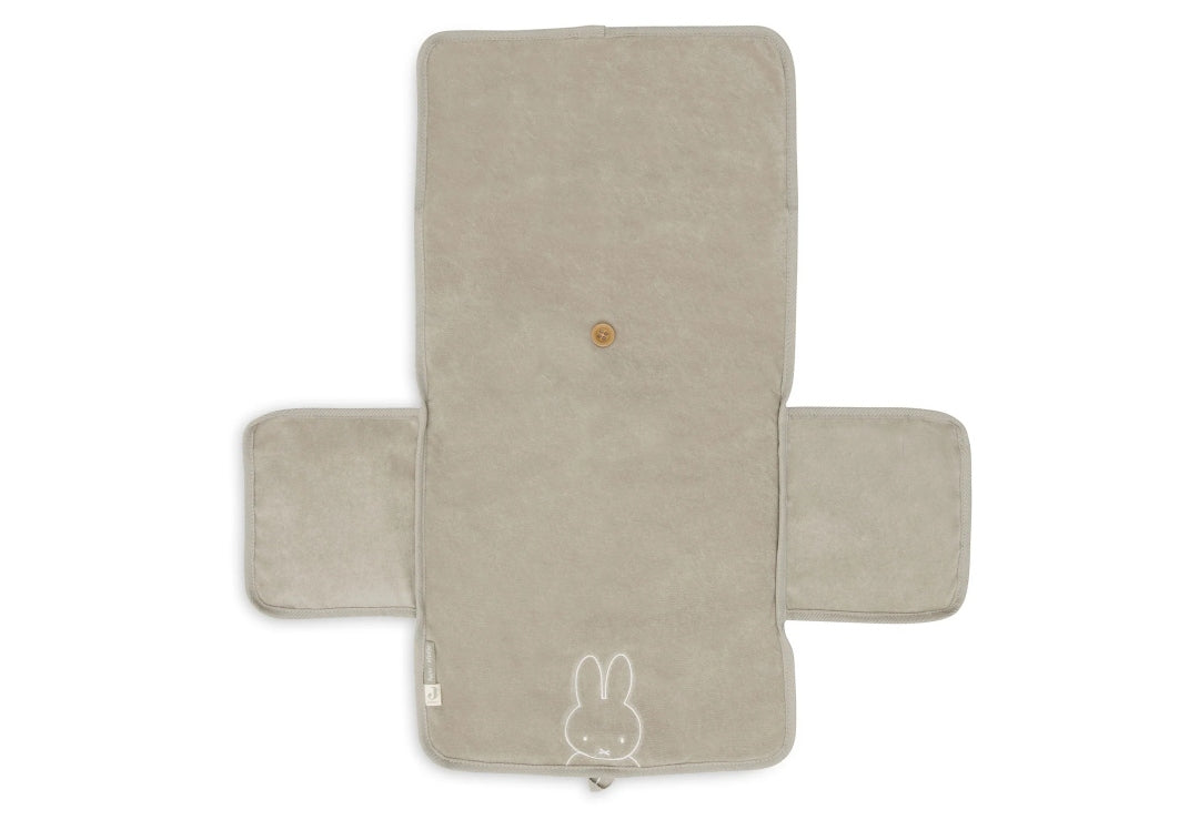 Jollein Miffy Wickelunterlage Olive Green mit Schlaufe und Holzknopf