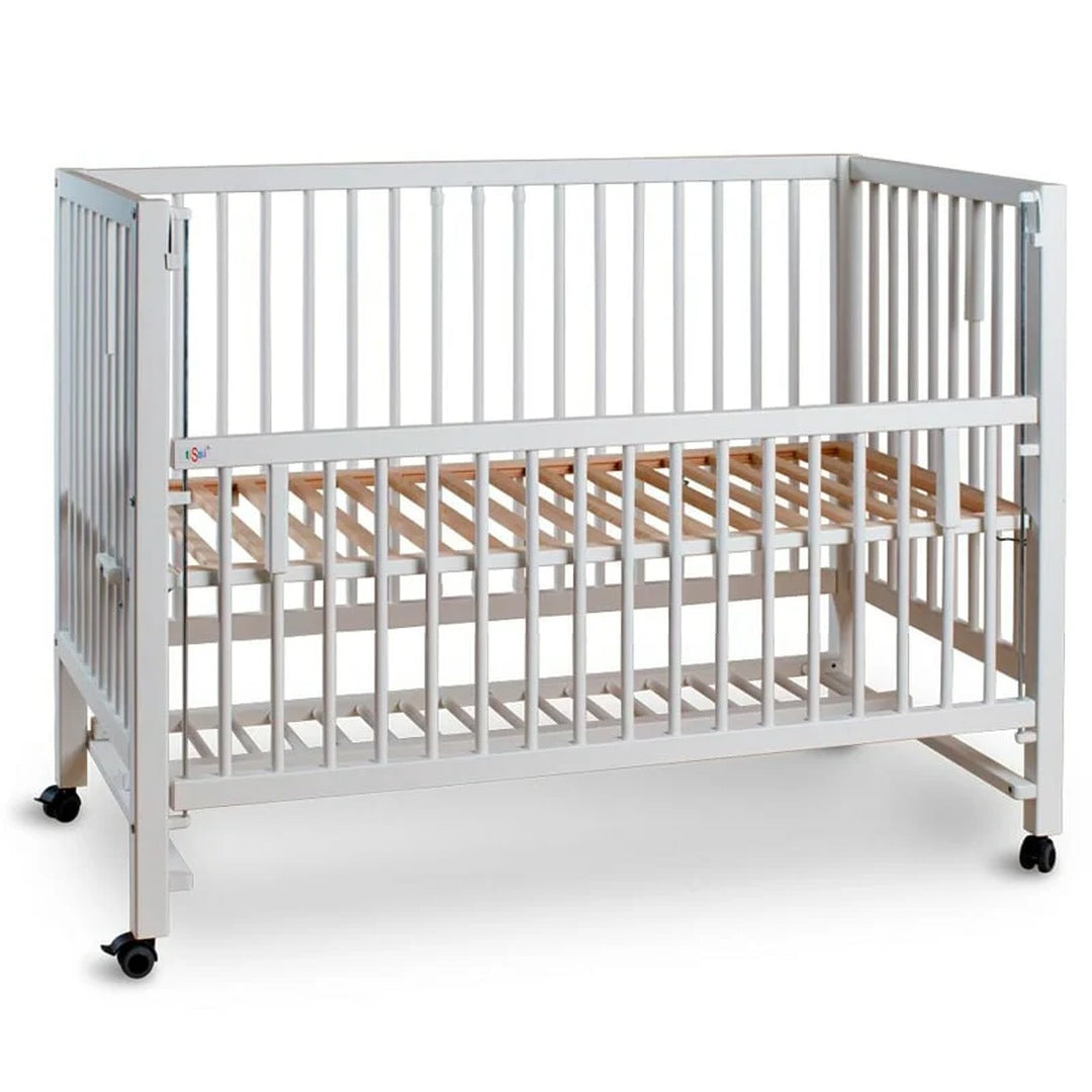 tiSsi HAJO Beistellbett und Kinderbett Weiß 60 × 120 cm