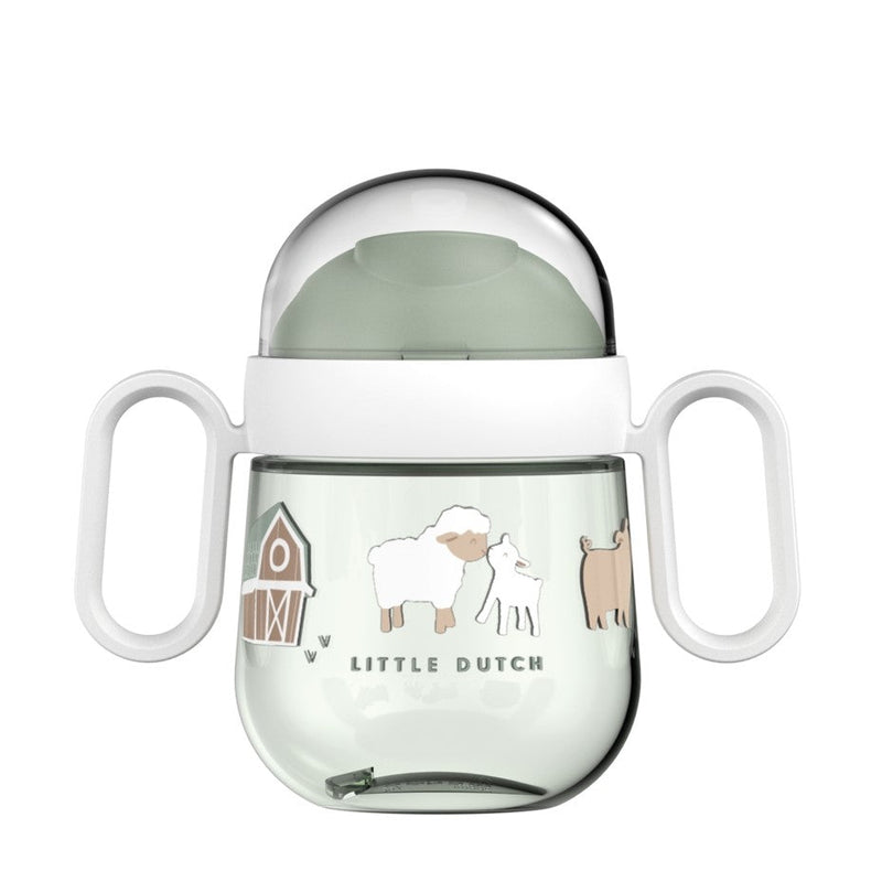 Mepal Mio Antitropf-Trinklernbecher Little Farm 200 ml mit zwei Griffen
