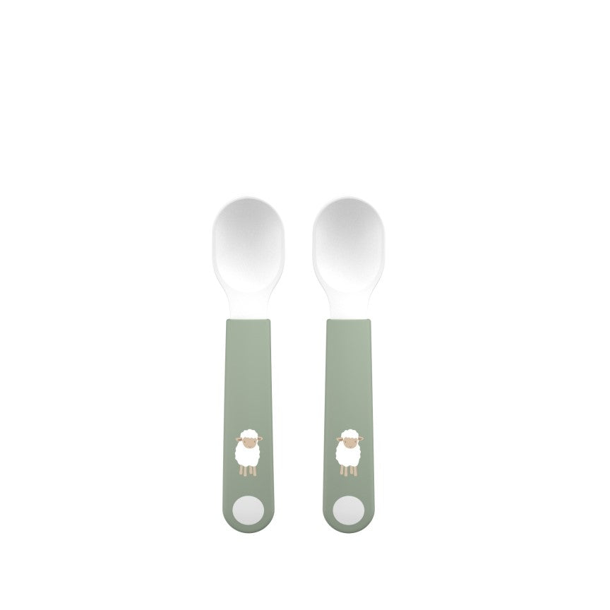 Mepal Mio Lernlöffel 2er-Set Little Farm – Produktansicht