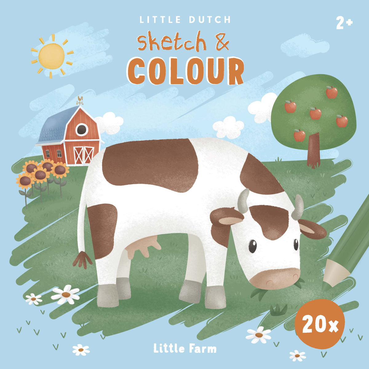 Bauernhof-Malbuch Little Farm für Kinder ab 2 Jahren