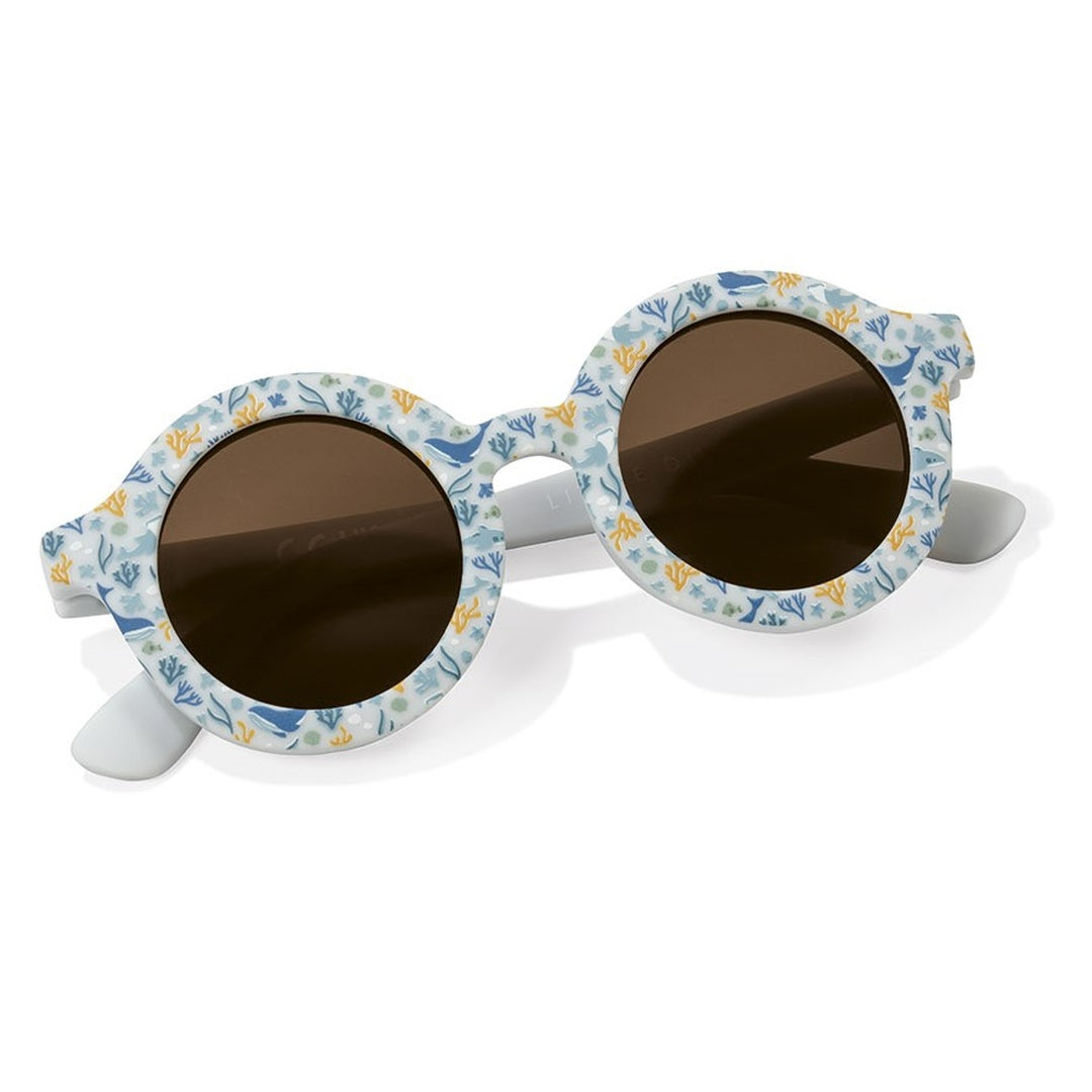 Kindersonnenbrille Ocean Dreams Blue mit runden Gläsern und UV400-Schutz