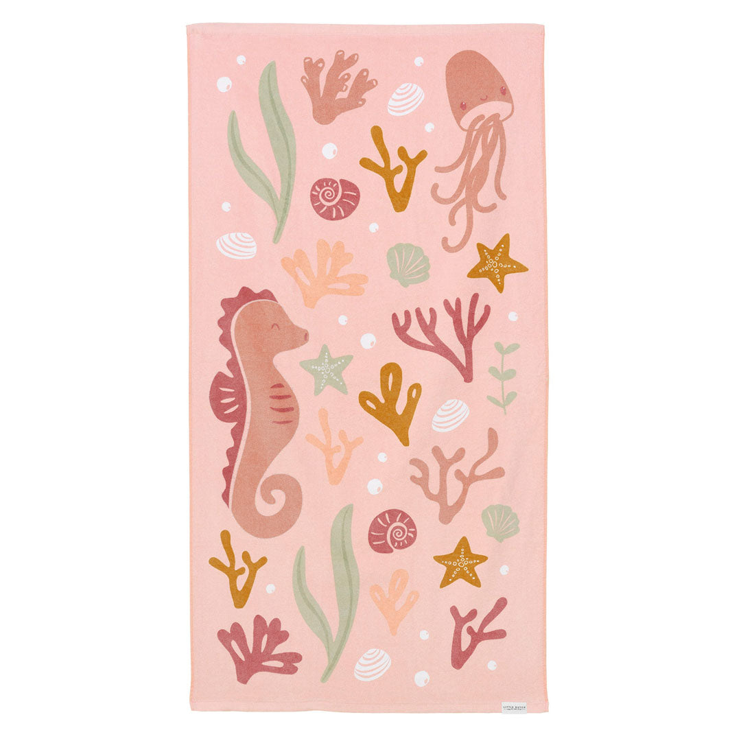 Badehandtuch Ocean Dreams Pink aus 100 % Baumwolle, 120 × 60 cm