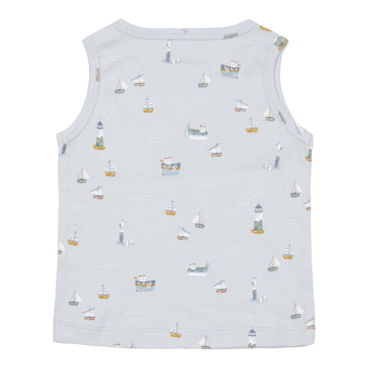 Little Dutch Top Sailors Bay Blau – weitere Ansicht des maritimen Tanktops
