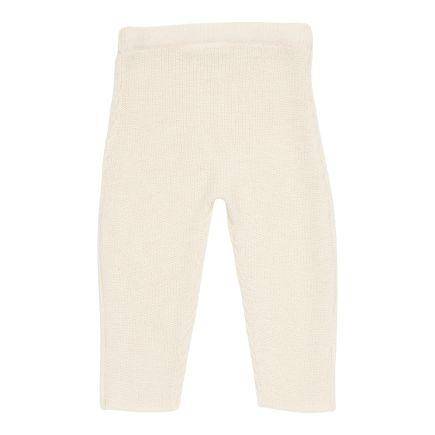 Weiße Little Dutch Strick-Leggings aus Acryl, Baumwolle und Wolle