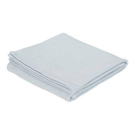 Little Dutch Musselintuch Swaddle Pure Soft Blue 120 × 120 cm