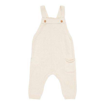 Little Dutch Strick-Latzhose Essential Soft White