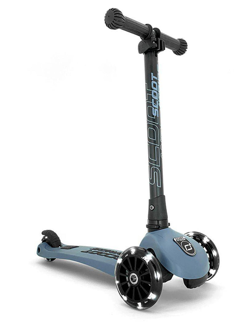Step Highwaykick 3 LED, Steel Blue | Scoot and Ride