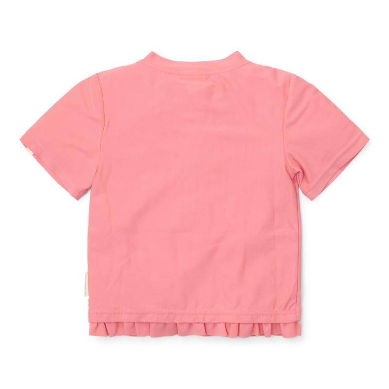 Kurzarm-Schwimmshirt Sunny Flowers Rouge | Little Dutch