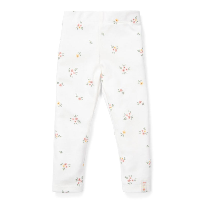 Little Dutch Leggings White Meadows mit Blumenmuster