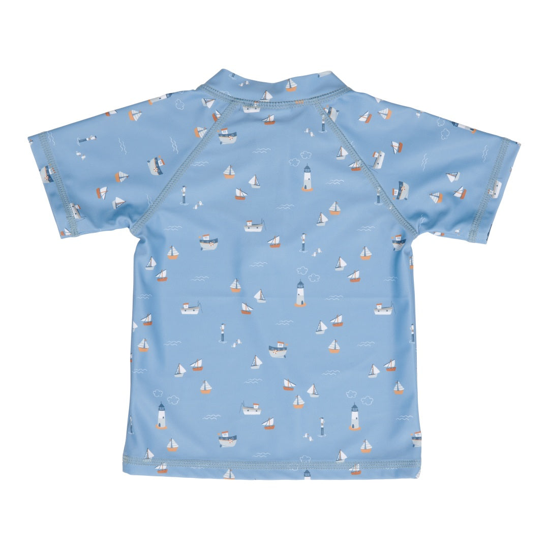 Little Dutch Badeshirt Sailors Bay Dark Blue – zweite Produktansicht