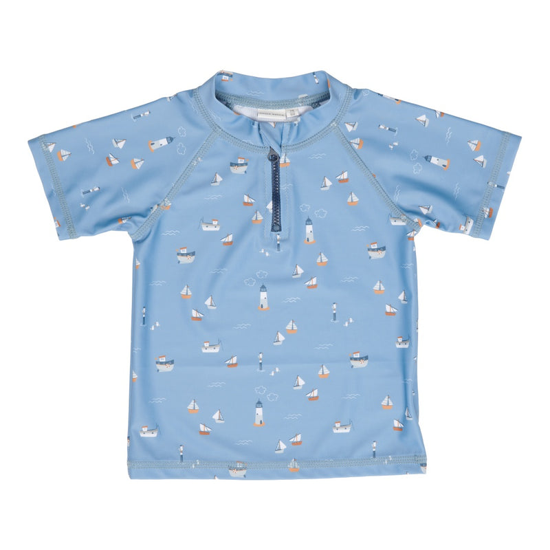Little Dutch Badeshirt Sailors Bay Dark Blue – Produktansicht