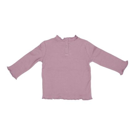 Little Dutch Babyshirt Vintage Mauve mit Rüschen – weitere Produktansicht