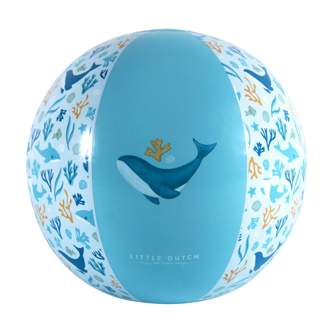 Strandball Ocean Dreams Blue von Little Dutch aus PVC – Produktansicht