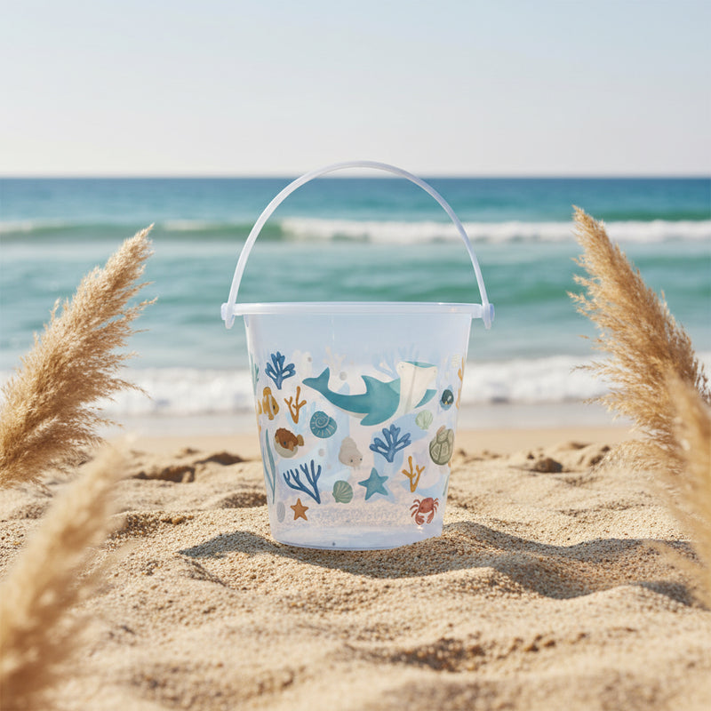 Little Dutch Eimer Ocean Dreams Blau – Sandspielzeug für Strand und Sandkasten