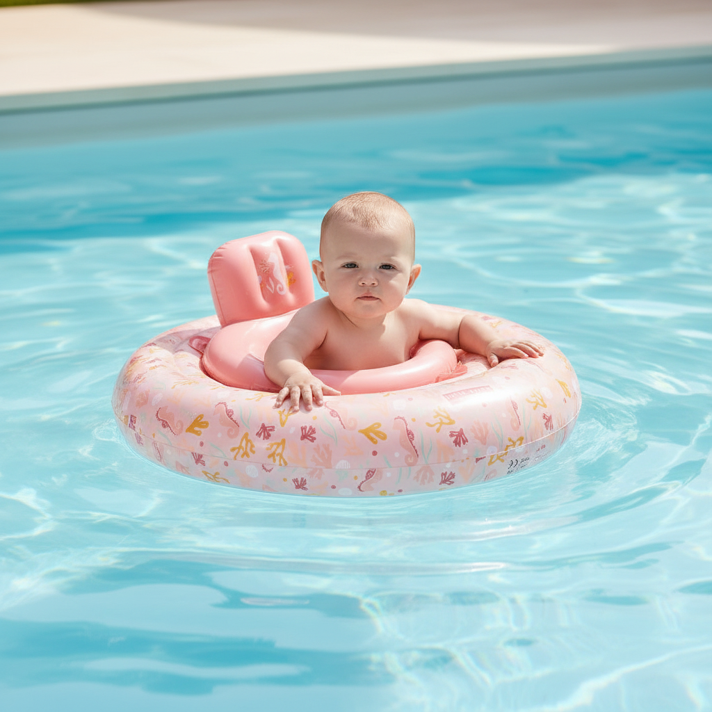 Little Dutch Baby-Schwimmsitz Ocean Dreams Pink – Produktansicht