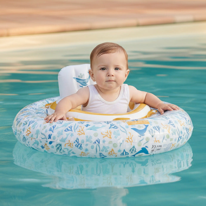 Little Dutch Baby-Schwimmsitz Ocean Dreams Blue mit integriertem Sitz