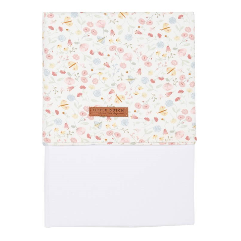 Kinderbedlaken Flowers & Butterflies 110x140 cm | Little Dutch
