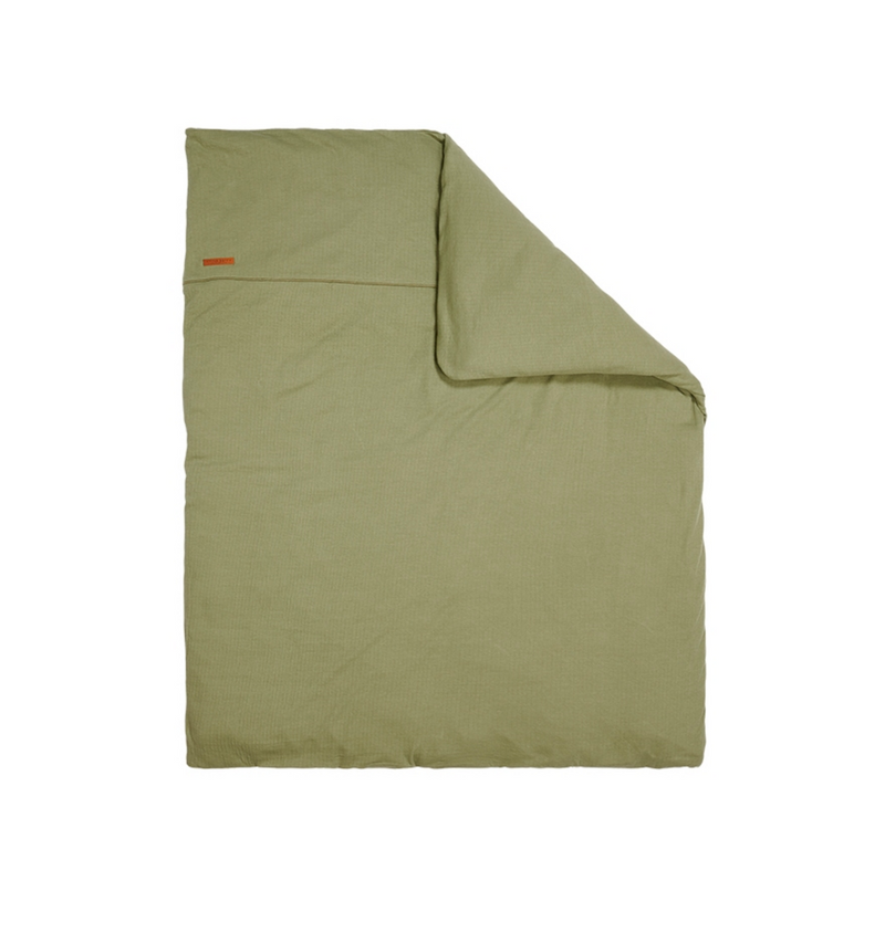 Wiegendeckenbezug Pure Olive 80 × 80 cm von Little Dutch