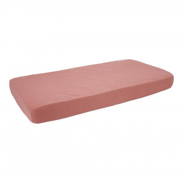 Drap-housse Pure Pink Blush 60×120 cm | Little Dutch