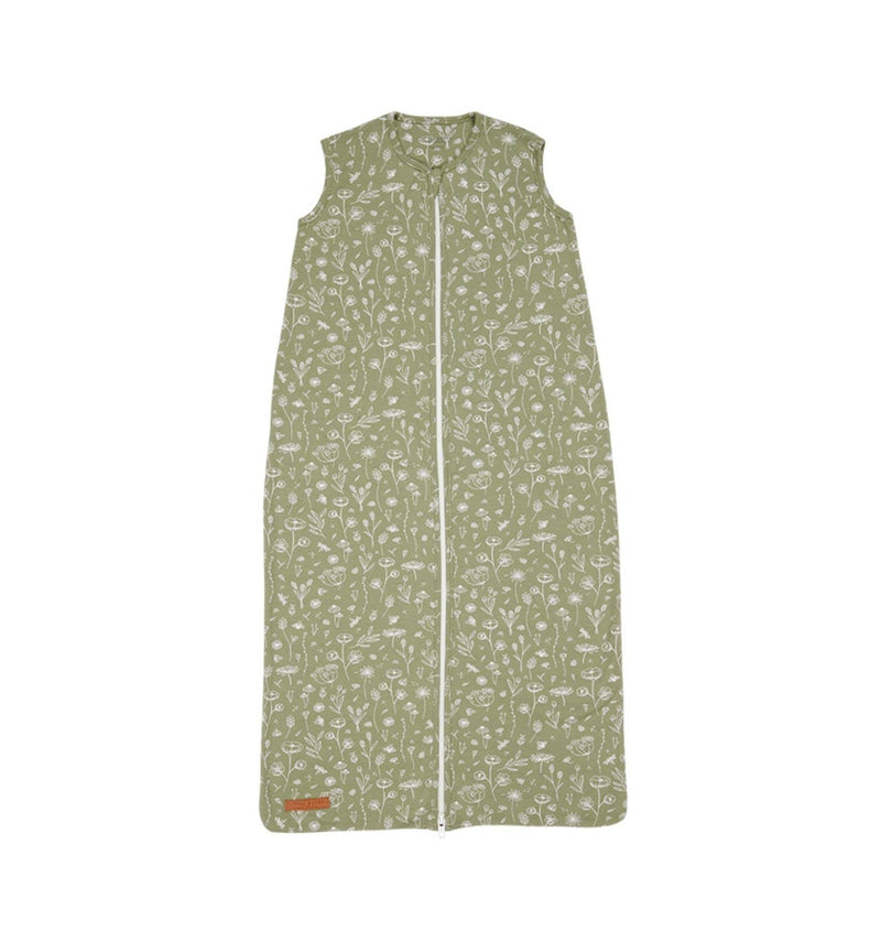 Slaapzak zomer 90 cm Wild Flowers Olive | Little Dutch