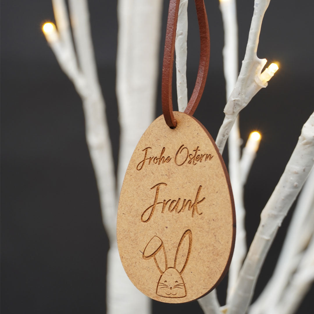 Personalized Willow Easter Basket with Egg Tag | Schmatzepuffer