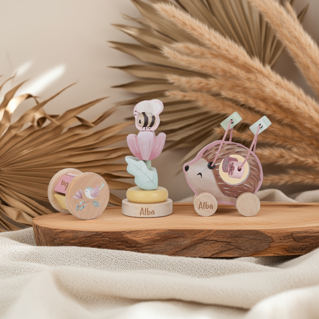 Little Dutch Holz-Geschenkset Fairy Garden – Geschenkbox mit drei Spielzeugen
