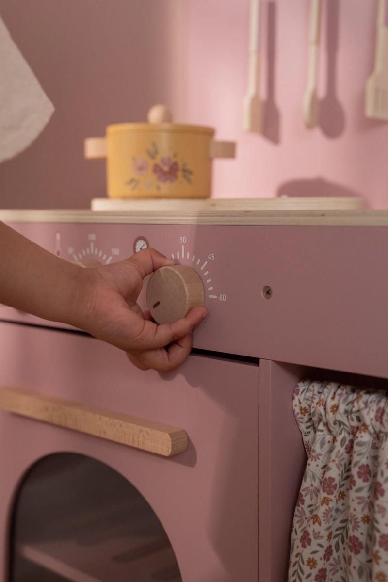 Cocina de juguete de madera rosa | Little Dutch