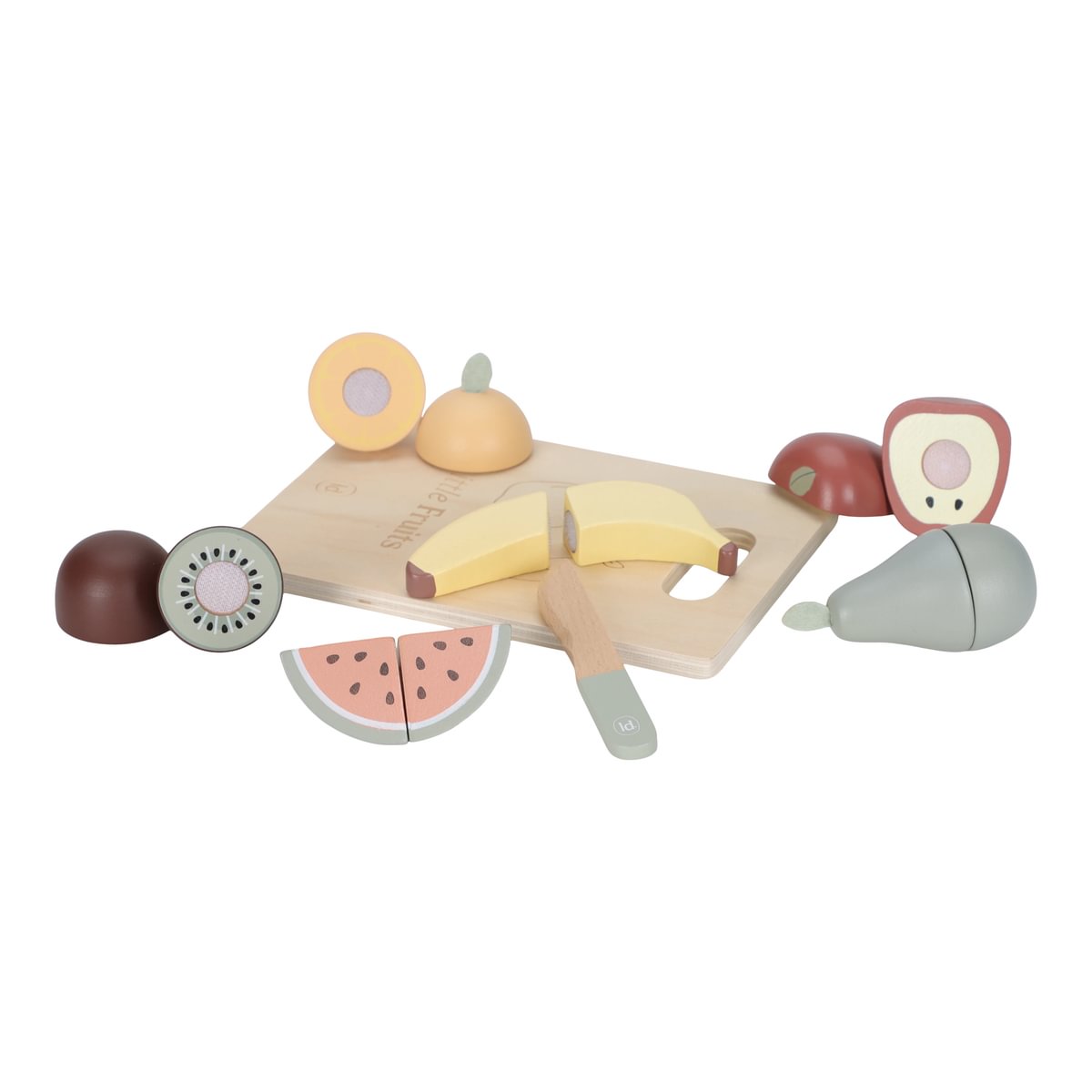 Little Dutch Schneideobst aus Holz – Detailansicht des Sets
