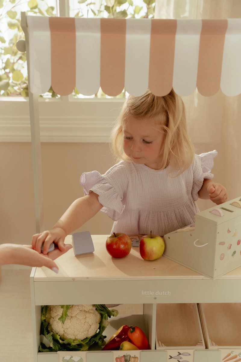 Little Dutch Spielkasse LD2511 – Detailansicht des Holzspielzeugs