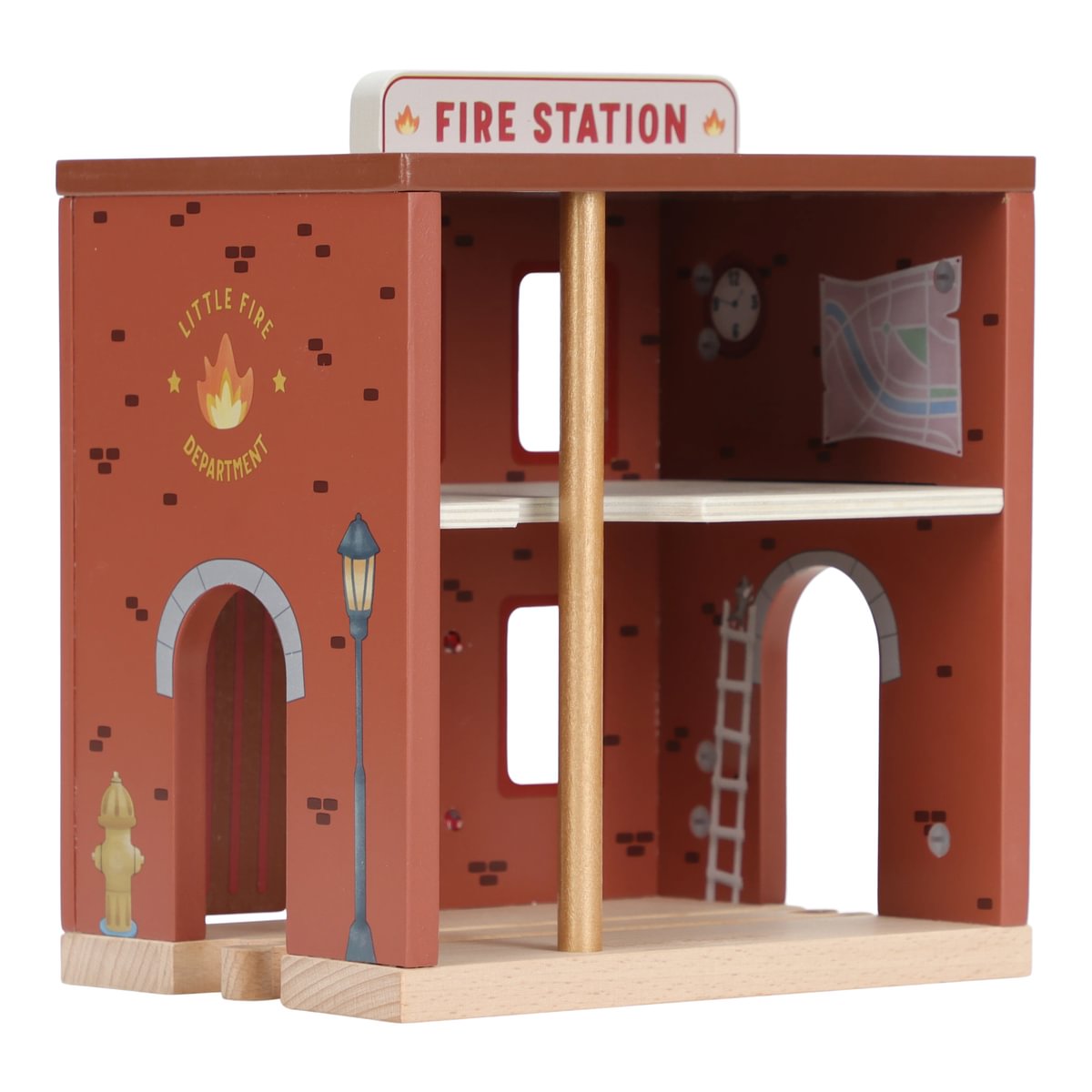 Holz-Feuerwache LD2538 mit zu öffnenden Türen