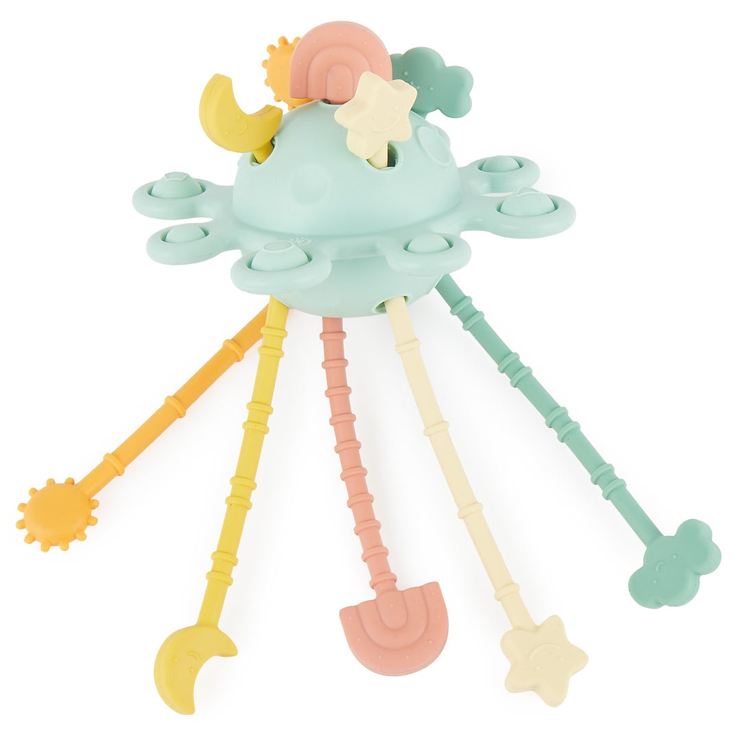Giocattolo attività Montessori in silicone pianeta - Eucalipto | bieco
