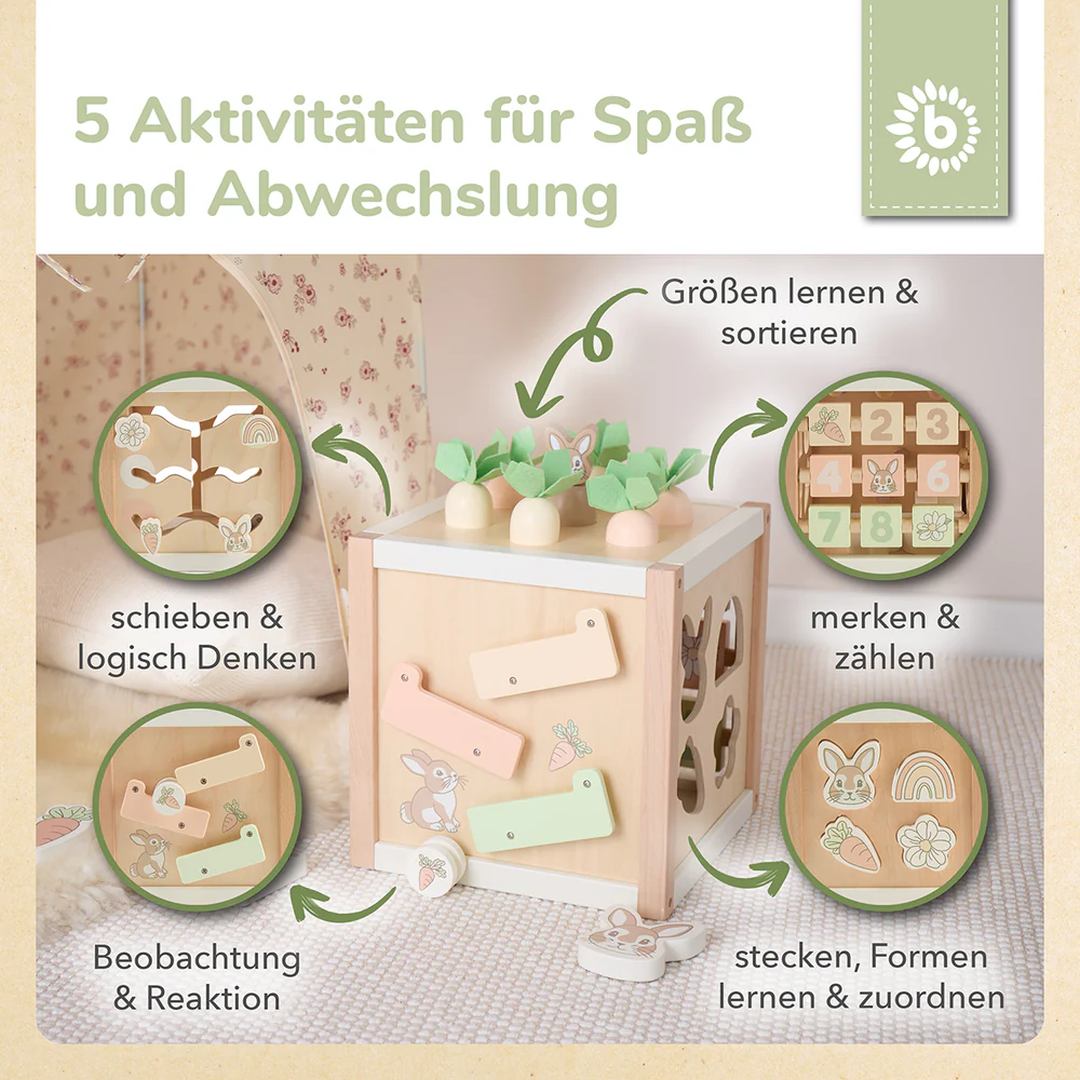 Bieco Motorikwürfel Hase Fine XXL – weitere Produktansicht 3