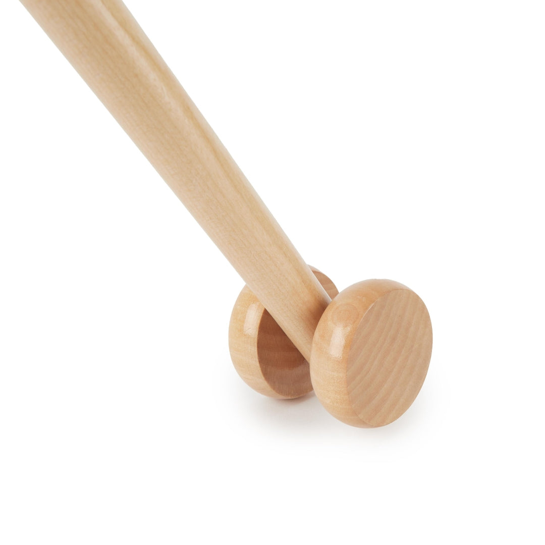 Steckenpferd Ginger mit Holzstab und Rollen