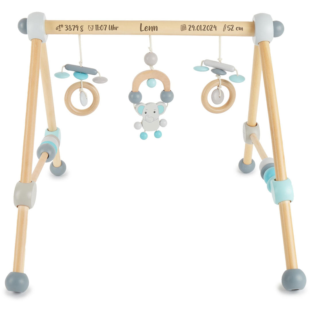Bieco Holz-Spielbogen Elefant mit Anhängern – Produktansicht