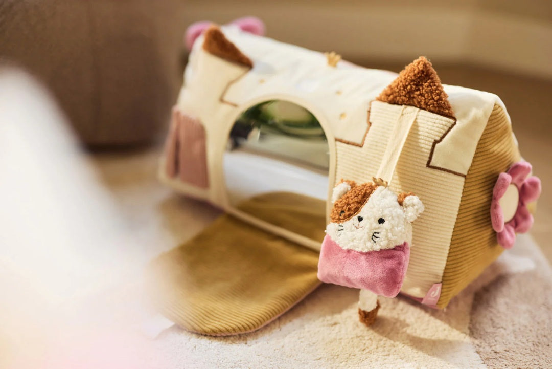 Flower Fairies Aktivitäten-Dreieck für Babys – Detail mit weichen Stoff- und Spielelementen