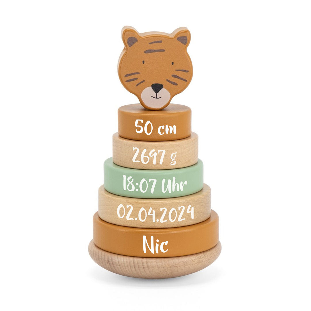 Torre de apilamiento de madera - Sr. Tigre - Para el nacimiento | Trixie