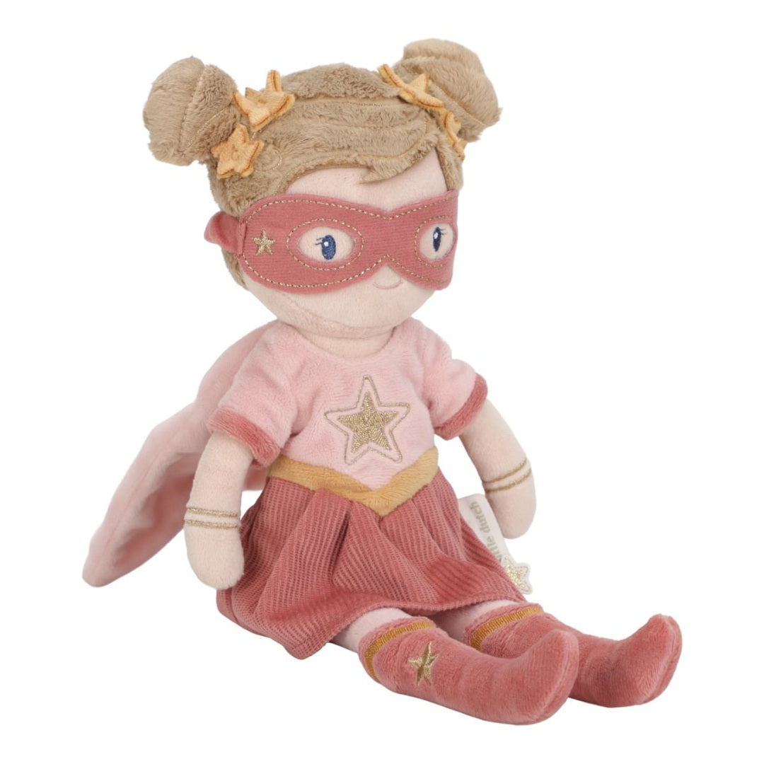 Poupée à câliner Super-héroïne Rose 35 cm – Cadeau pour petites héroïnes