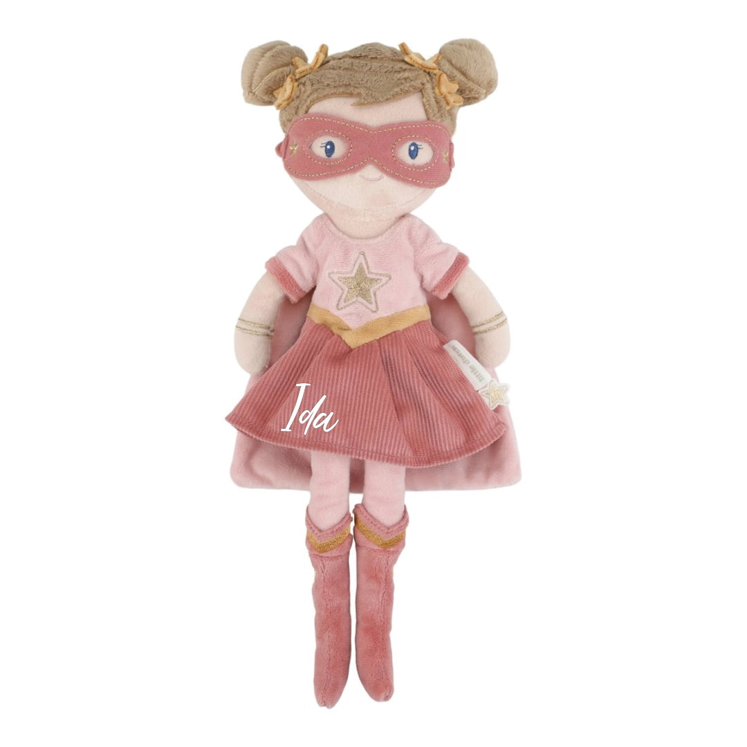 Poupée à câliner Super-héroïne Rose 35 cm – Cadeau pour petites héroïnes