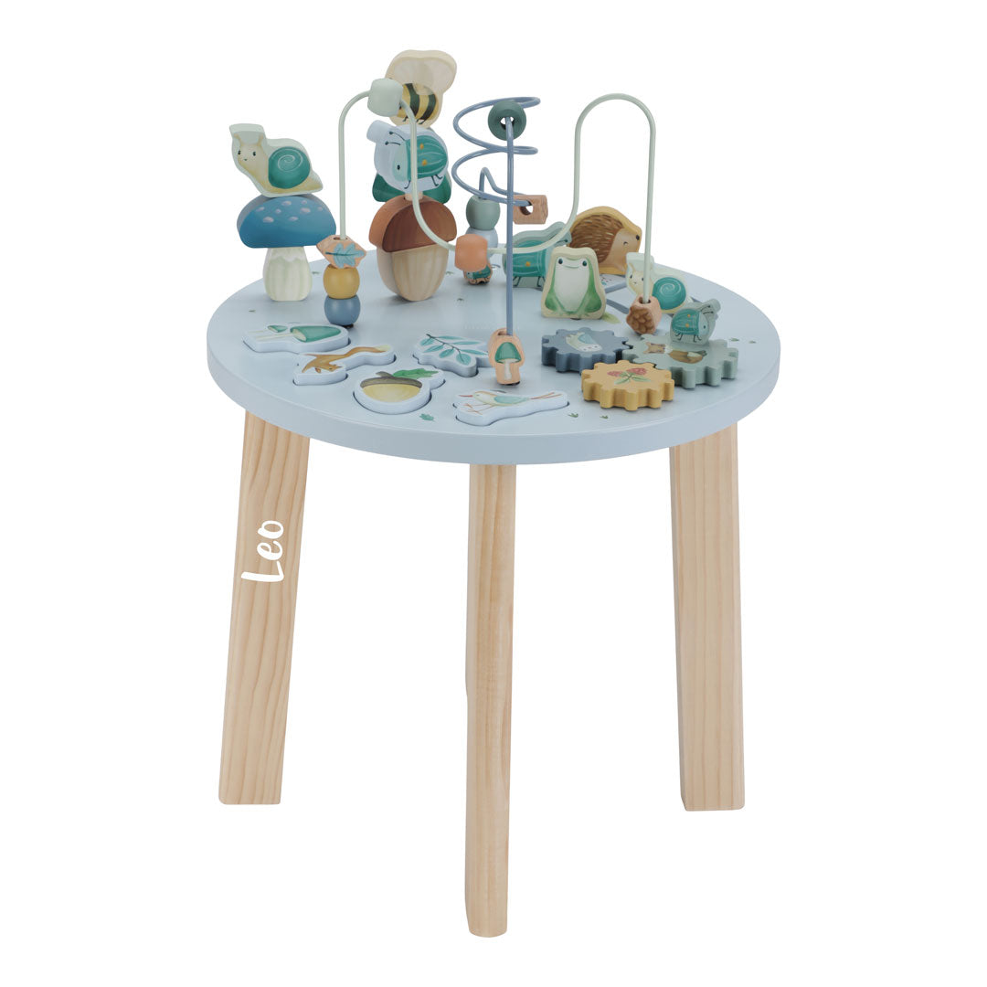 Aktivitätstisch Forest Friends – Beispiel mit personalisiertem Druck
