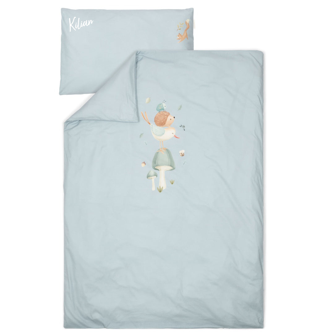 Little Dutch Kinderbettbezug Denim Blue mit Kissenbezug, 100 × 140 cm
