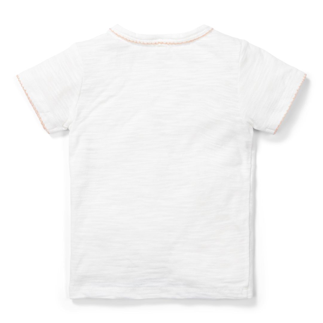 Little Dutch Flower Girl Kurzarmshirt in Off-White für Kinder
