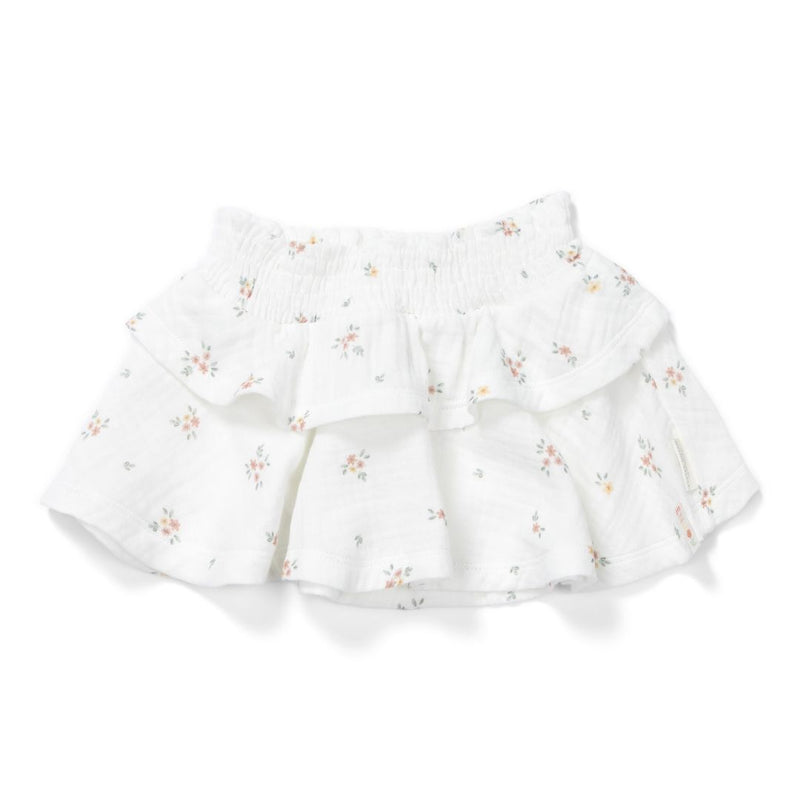 Little Dutch Musselin-Rock White Meadows aus Bio-Baumwolle für Babys und Kinder