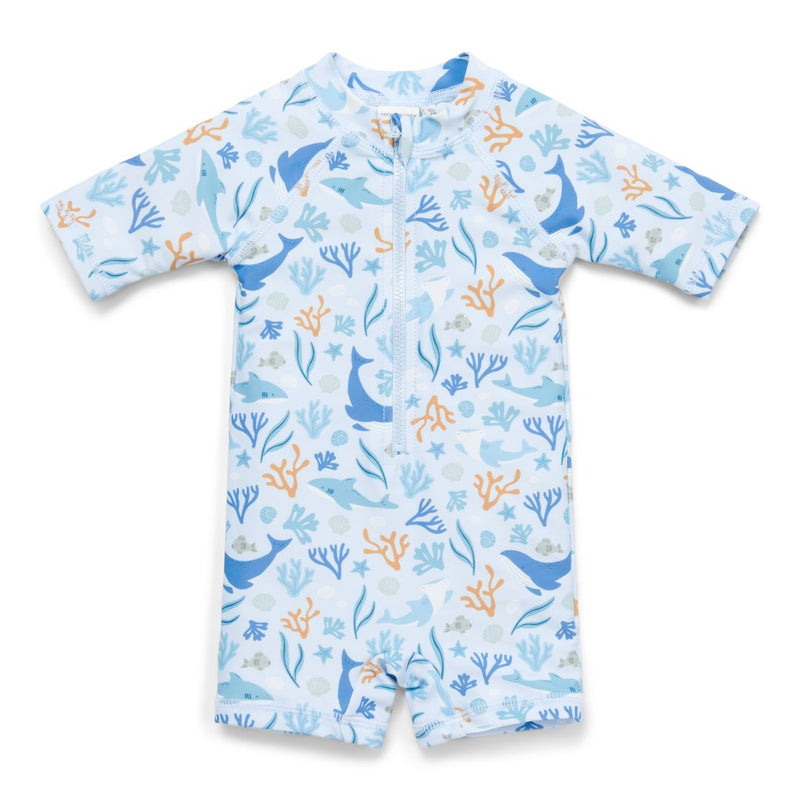 Little Dutch Kurzarm-Schwimmanzug Ocean Dreams Blue