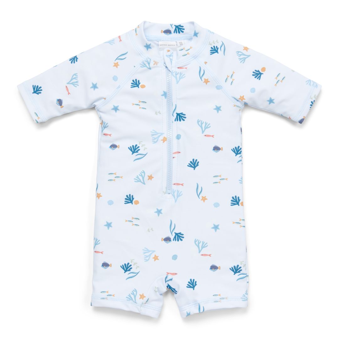 Ocean Treasures Badeanzug von Little Dutch mit Frontreißverschluss