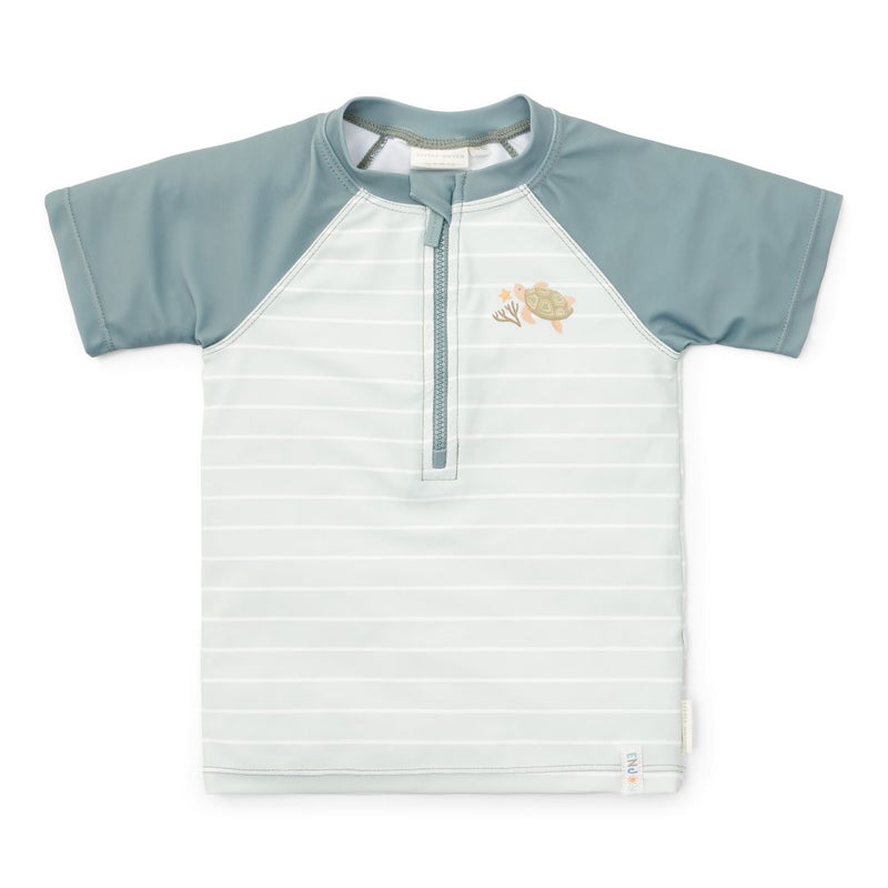 Little Dutch Bade-T-Shirt Fresh Greens Größe 62/68