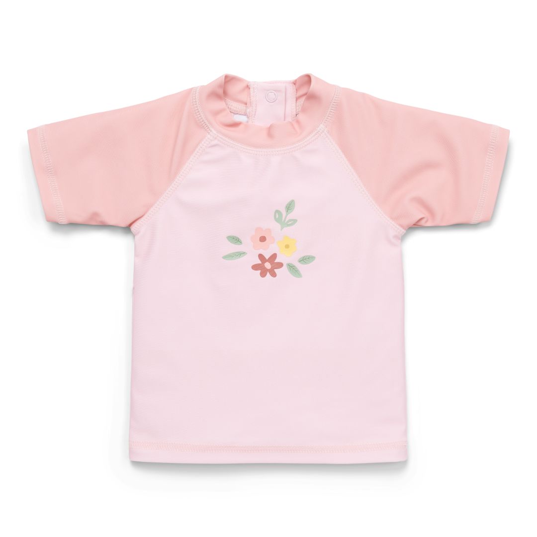Little Dutch UV-Badeshirt Flower Pink – Produktansicht