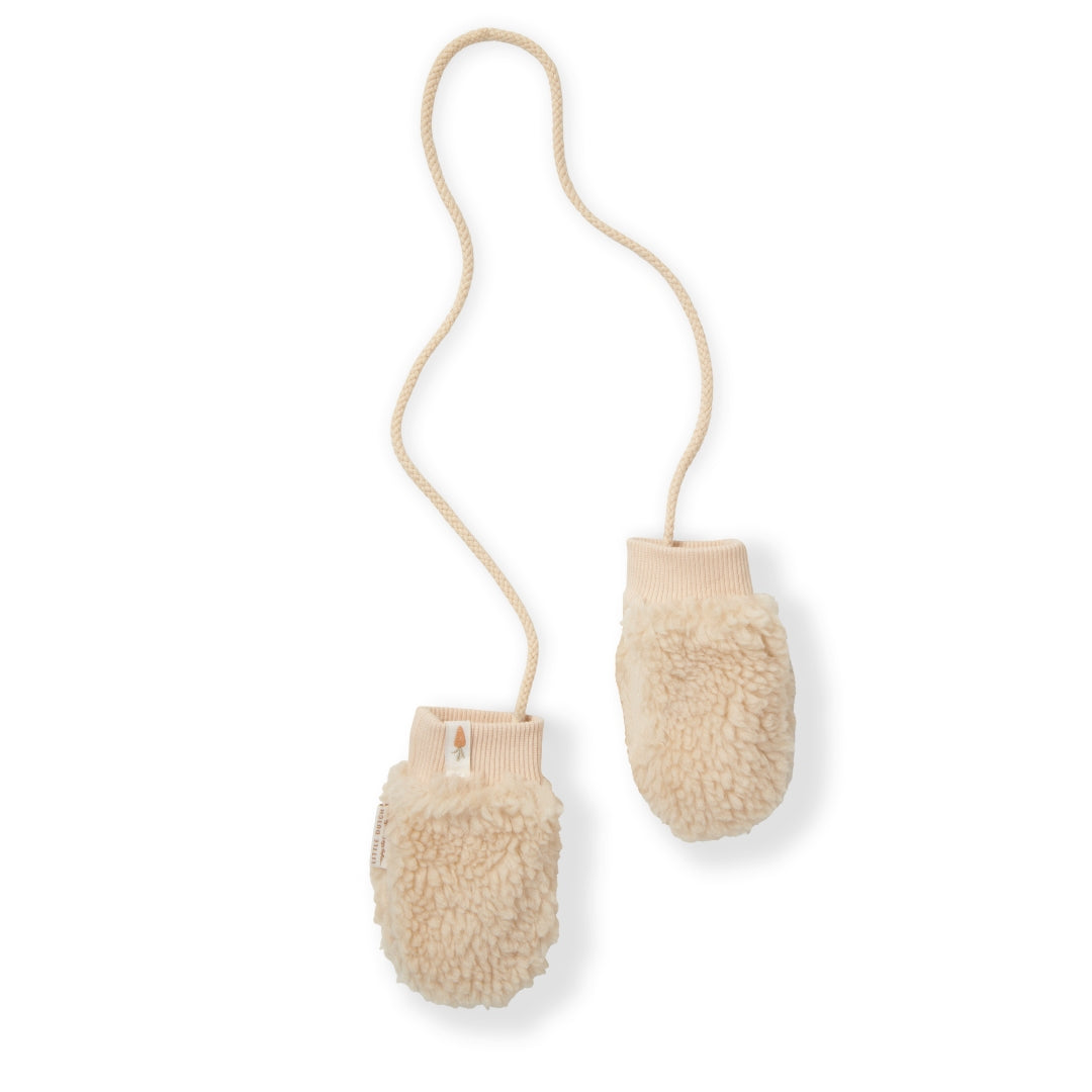 Teddy-Fäustlinge Sand für Babys und Kleinkinder