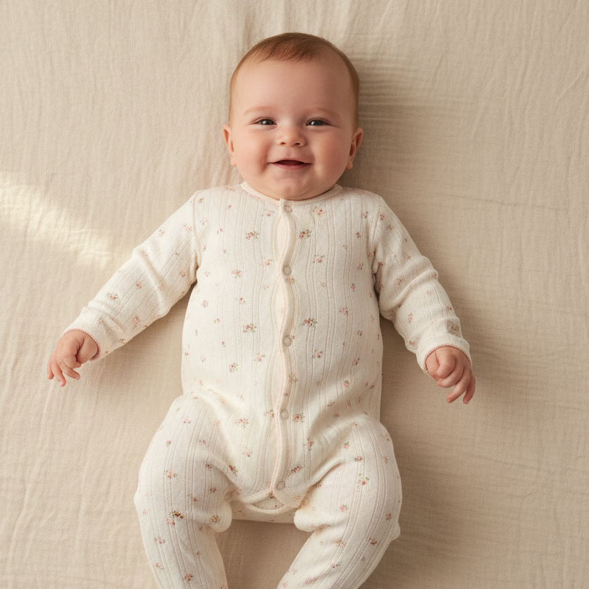 Little Dutch Einteiler-Pyjama Fairy Blossom Größe 50/56 – Produktansicht 1