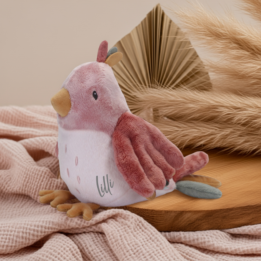 Knuffel vogel Flowers & Butterflies – vanaf de geboorte